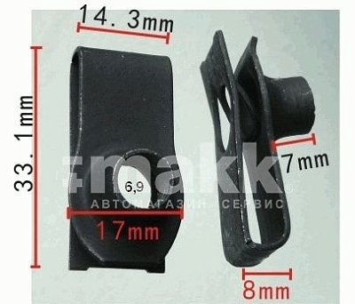 Скоба 33,1*14,3мм Н-2122