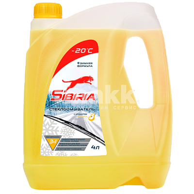 Незамерзающая жидкость Sibiria -20С Дюшес 4л (3 шт/уп)
