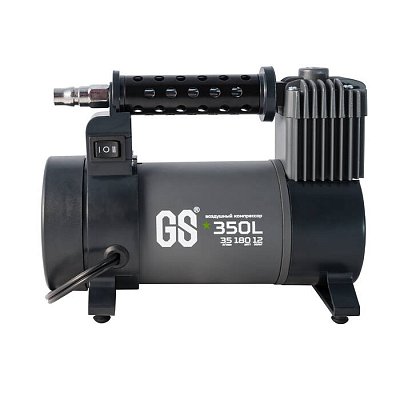 Компрессор 35л/мин 180W 12V 10Атм, с фонарем, комплект насадок Green Star 
