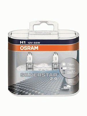 Автолампа H1 12V 55W OSRAM 64150SV2 P14.5s 