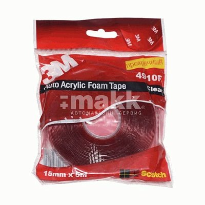 Скотч двусторонний 3М (прозрачный) (15мм * 5м) 43556