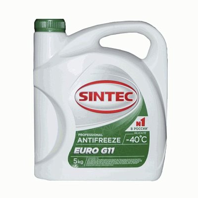 Антифриз Sintec Euro (-40) 5кг G11 (зеленый)