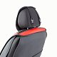 Накидки на сиденье Car Performance передние 2 шт алькантара + экокожа черн/красные  CUS-3044 BK/RD