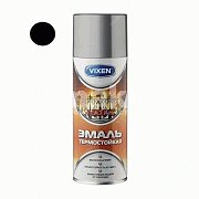 Эмаль термостойкая VIXEN черная, аэрозоль 520мл VX53002