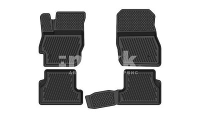 Коврики в салон Mazda 3 (09-13) к-т 4шт черный SRTK MZ.3.09G.02X26