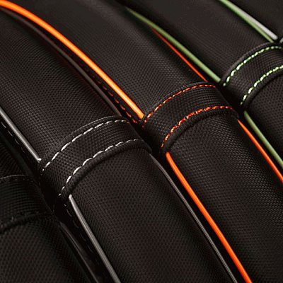 Оплетка синтетический нубук черная полоса по окружности М 20шт/уп AP-2020 BK/BK (M)