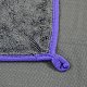 Салфетка из микрофибры 35x35 Green Star серая с фиолетовым 600 гр/м2