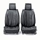 Накидки на сиденье Car Performance передние 2 шт экокожа черные CUS-3012 BK/BK