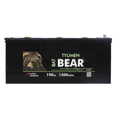Аккумуляторная батарея 190 Ач Tyumen BatBear п/п (конус) 51,8*22,8*23,8