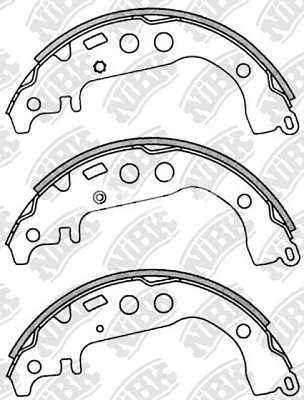 Колодки тормозные задние FN2342 NIBK