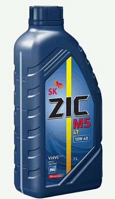 Масло моторное ZIC M5 4T 10W40 п/синт. API SL 1л