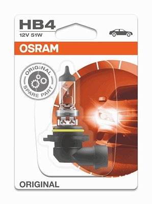 Автолампа HB4 12V 51W OSRAM 9006-01B P22d (блистер 1 шт)