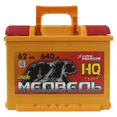 Аккумуляторная батарея 62 Ач Медведь VLA Ca/Ca о/п 24,2*17,5*19