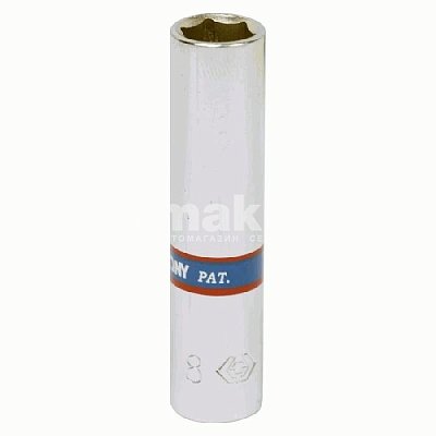 Головка торцевая глубокая шестигранная 1/4", 8 мм King Tony 223508M