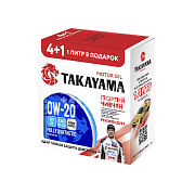 Масло моторное TAKAYAMA PAOtec 0W20 синт. API SP ILSAC GF-6A  4л металл Акция 4л+1л
