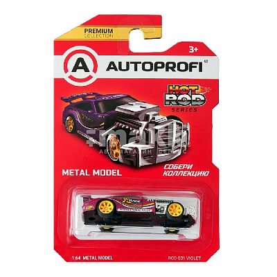 Машинка коллекционная 1:64 HOT ROD фиолетовый ROD-001 VIOLET