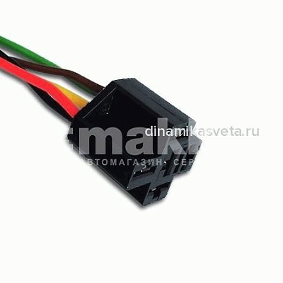 Разъем соединительный 5 контактов DEON 8-1061-053 для реле на автосигнализацию с проводом ((2*0,75мм