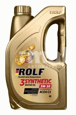 Масло моторное ROLF 3-SYNTHETIC синт. 5W30 С3 4л