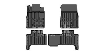 Коврики в салон Toyota LC200/Lexus LX570 (07+) к-т 4шт черный Премиум SRTK PR.TY.LC.200.07G.02X72