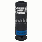 Головка торцевая ударная глубокая шестигранная 1/2", 17 мм, тонкостенная King Tony 441517M