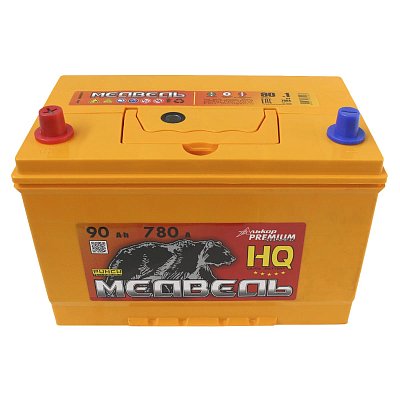 Аккумуляторная батарея 90 Ач Медведь (105D31R) VLA Ca/Ca п/п 30,6x17,3x22,0