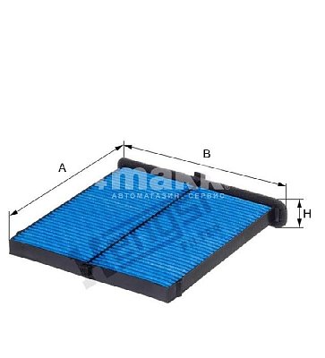 Фильтр салонный Hengst E3903LB (FP 24 009) MAZDA противоаллергенный с биопокрытием