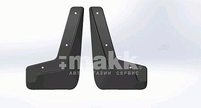 Брызговики черные модель Toyota Corolla (13+) передний ряд (к-т 2шт) SRTK BR.P.TY.COR.13G.06009