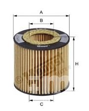 Фильтр масляный Hengst E37H D84 (HU 710 X) Skoda Fabia; VW Polo
