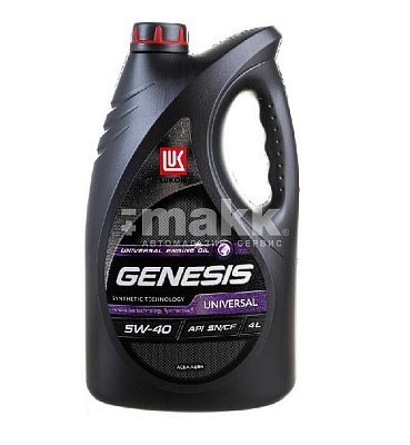 Масло моторное Лукойл Genesis UNIVERSAL (SN/CF) п/синт. 5W40 4 л. 