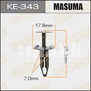 Клипса пластм. крепежная KE-343 Европа Masuma