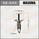 Клипса пластм. крепежная KE-343 Европа Masuma
