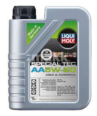 Масло моторное LIQUI MOLY Special Tec AA 5W20 синт. API SP ACEA GF-6A 1л