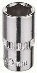 Головка торцевая стандартная шестигранная 1/4" 9 мм Кraft 700647
