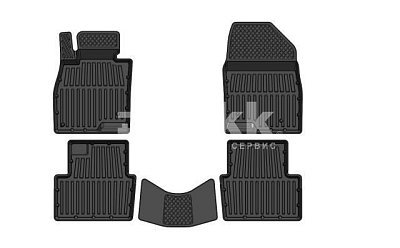 Коврики в салон Mazda 3 (13+) к-т 5шт черный SRTK MZ.3.13G.02X57