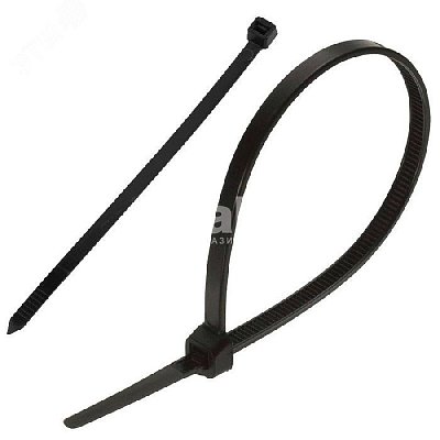 Хомут-стяжка 4,8*300 DR. BARRETT нейлон черный (100шт/уп)