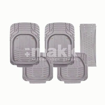 Коврики-ванночка 5 предметов морозостойкие Autoprofi Ranger серый (TER-500i GY)