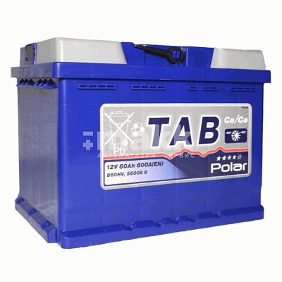 Аккумуляторная батарея 60 Ач Tab Polar Blue о/п (121060) 24,2*17,5*19