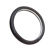 Оплетка комбинированная экокожа, спонж, стеганный красный ромб + гладкий черный Green Star (М)