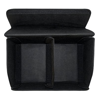 Органайзер в багажник экокожа 30х30х50см серый/черный GS 114027