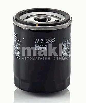 Фильтр масляный MANN W 712/82 Ford C-max, Fiesta V, Focus II, Galaxy II, Mondeo III