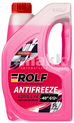 Антифриз ROLF  (-40) G12+ Red 5л (красный)