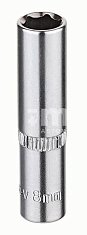 Головка торцевая глубокая шестигранная 1/4" 8 мм Кraft 700655