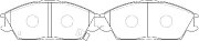 Колодки тормозные дисковые передние HYUNDAI Getz Accent Verna Pony Avante BP11091 SB NAGAMOCHI