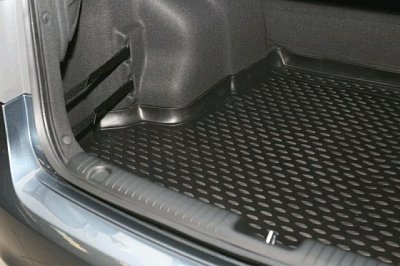 Коврик в багажник Novline KIA Rio, 2011-2014, 2014+ сед. черный 1шт NLC.25.38.B10