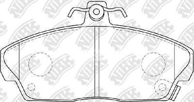 Колодки тормозные передние PN8103 NIBK