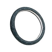 Оплетка спонж экокожа, аквамарин, белый ромб Green Star (М)