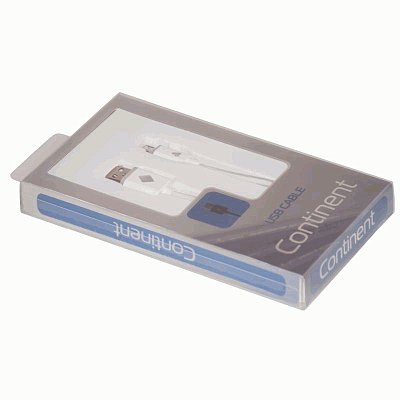 Кабель micro USB 2.0 светящийся Continent 1м DCU-1103WT ( box1)