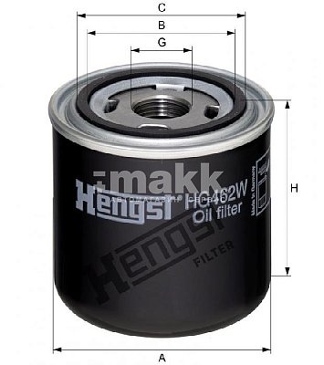 Фильтр гидравлический Hengst HG462W (WD 920/3) TEREX, J.C.B.