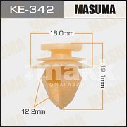 Клипса пластм. крепежная KE-342 Европа Masuma