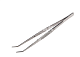 Пинцет изогнутый, узкий, фиксатор, рифленый 155мм ПРОФИ